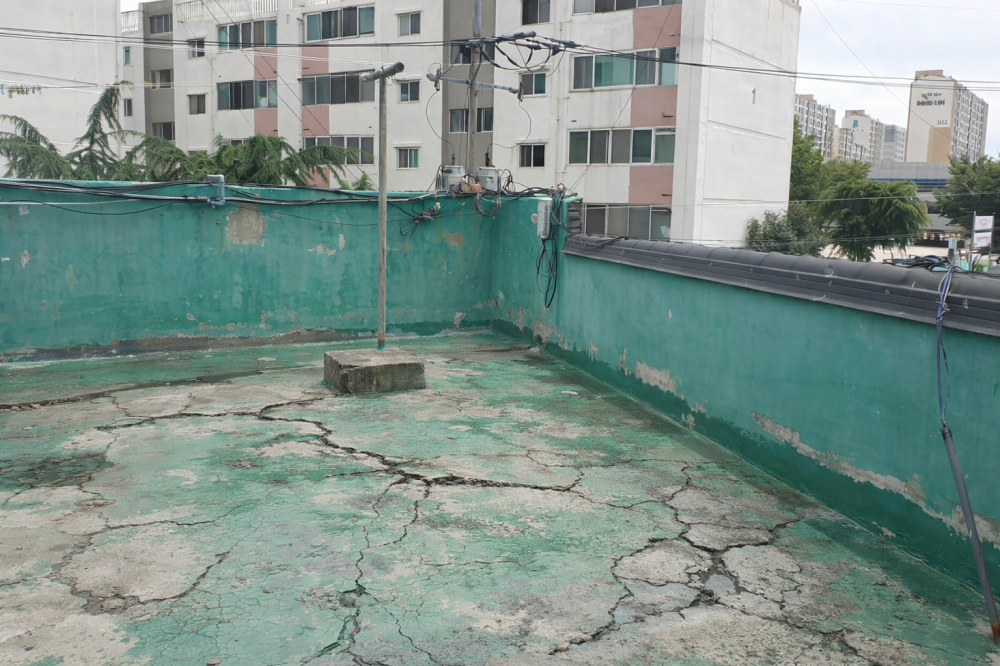 효행로 옥상방수 시공 전 상태