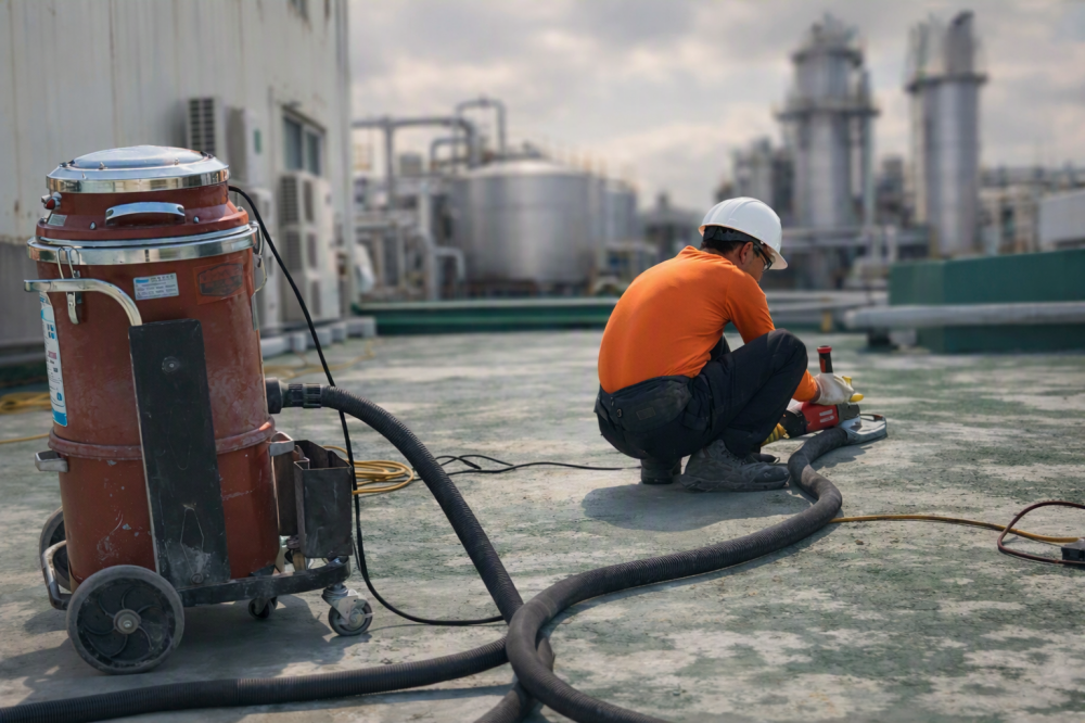 콘크리트 표면 연삭 작업 (Heavy-Duty Surface Grinding)
