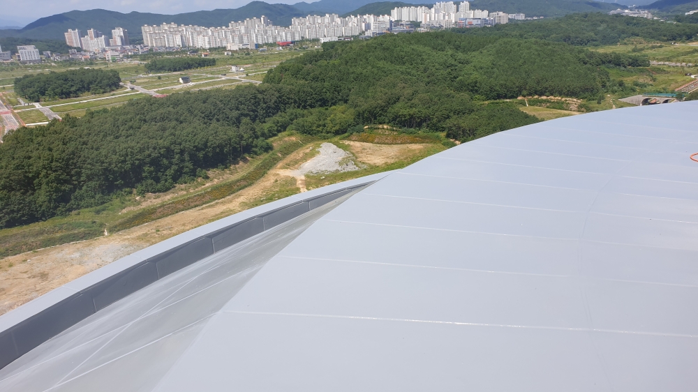 전망대 옥상 시공 완료 전경